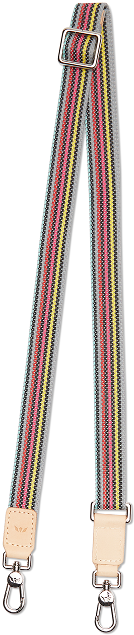 Grey Slim Webbing Crossbody Strap