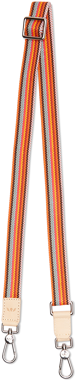 Orange Slim Webbing Crossbody Strap