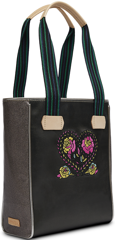 COLORFUL EMBROIDERED TOTE BAG CALLED "MARTA CHICA TOTE"