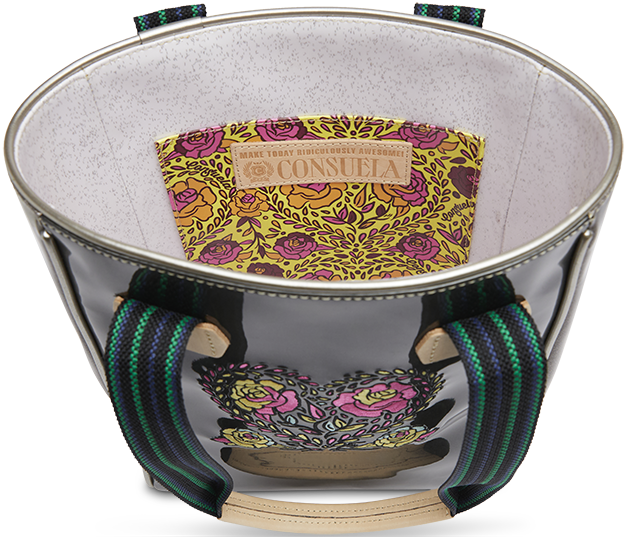 COLORFUL EMBROIDERED TOTE BAG CALLED "MARTA CHICA TOTE"