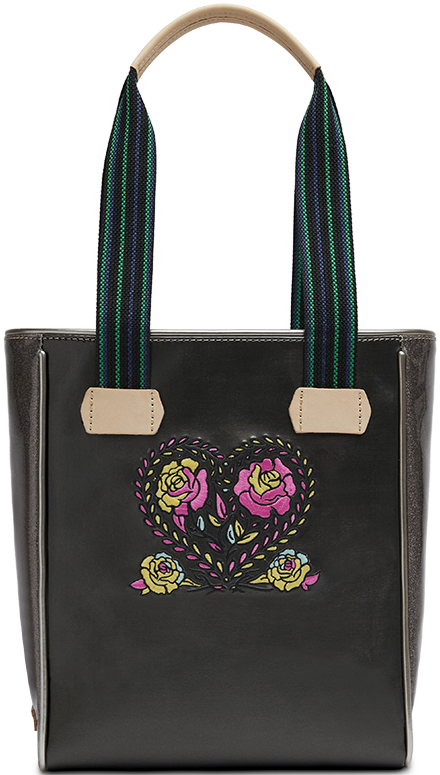 COLORFUL EMBROIDERED TOTE BAG CALLED "MARTA CHICA TOTE"