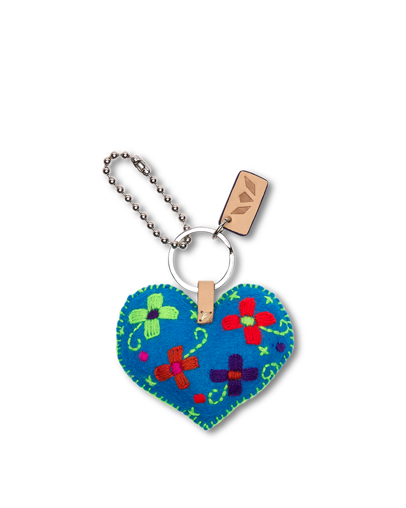 Bag Charm | Corazon Grande Turquoise | Consuela