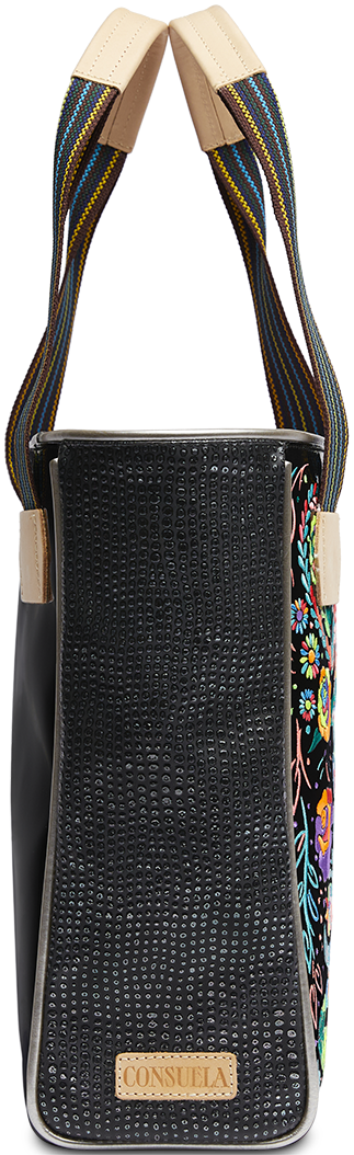 COLORFUL EMBROIDERED TOTE BAG CALLED "RITA CLASSIC TOTE"