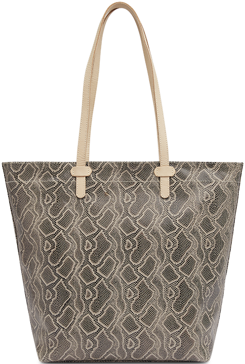 SNAKE SKIN LEATHER DAILY TOTE BAG CALLED "DIZZY"