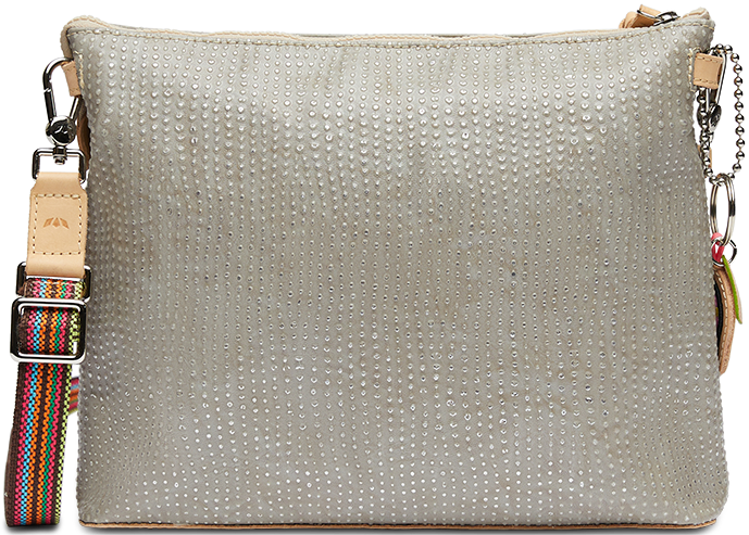 CONSUELA GREY CROSSBODY BAG CALLED "JUANIS DOWNTOWN CROSSBODY"