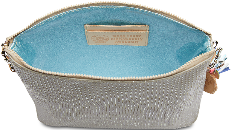 CONSUELA GREY CROSSBODY BAG CALLED "JUANIS DOWNTOWN CROSSBODY"
