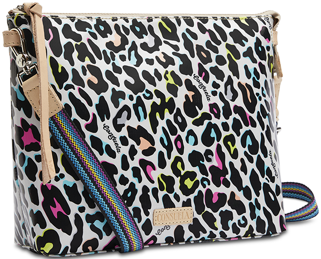 CONSUELA COLORFUL ANIMAL PRINT CROSSBODY BAG "COCO DOWNTOWN"