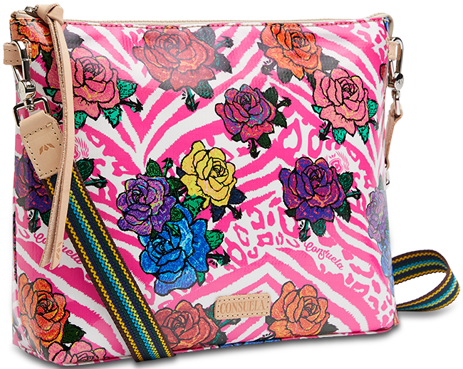 FLORAL AND COLORFUL CROSSBODY BAG CALLED "FRUTTI DOWNTOWN CROSSBODY"