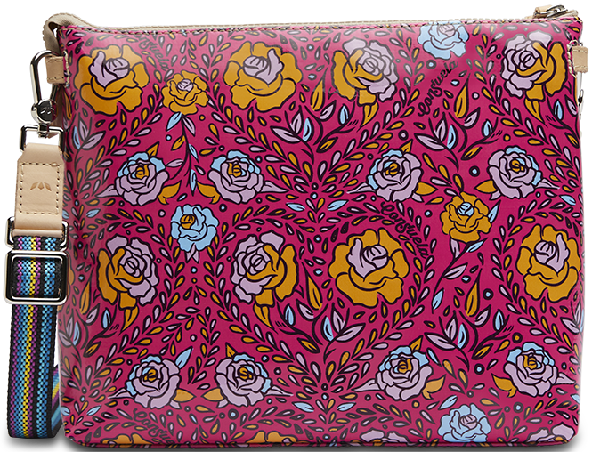COLORFUL FLORAL CROSSBODY BAG CALLED "MOLLY DOWNTOWN CROSSBODY"