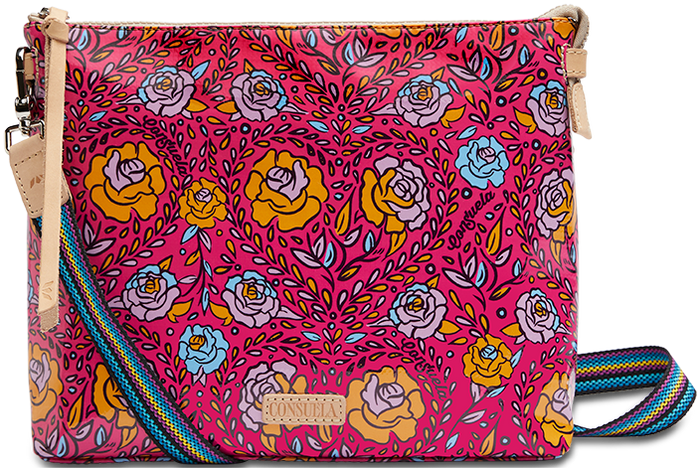 COLORFUL FLORAL CROSSBODY BAG CALLED "MOLLY DOWNTOWN CROSSBODY"