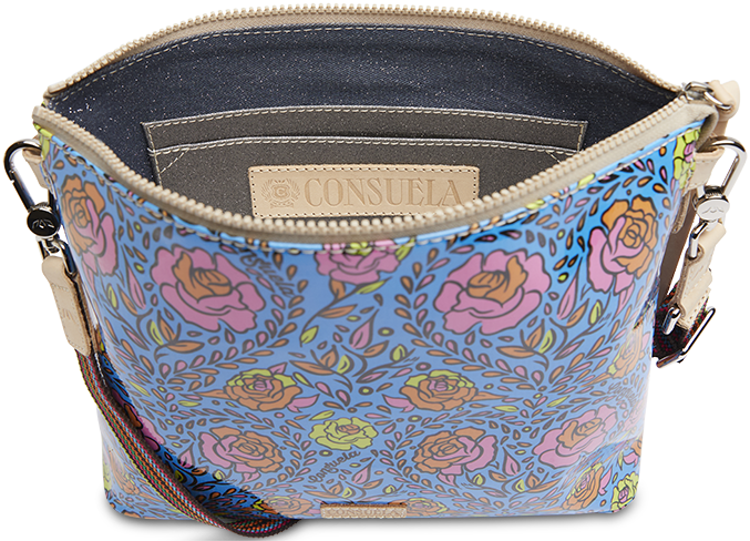 CONSUELA COLORFUL FLORAL PRINT CROSSBODY BAG "MANDY DOWNTOWN CROSSBODY"