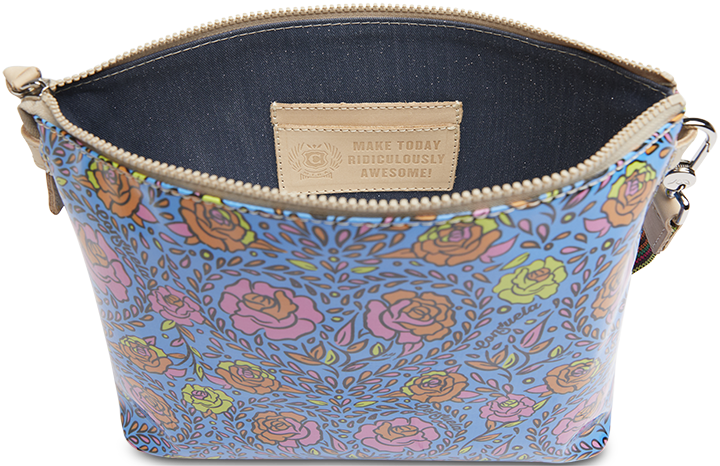 CONSUELA COLORFUL FLORAL PRINT CROSSBODY BAG "MANDY DOWNTOWN CROSSBODY"