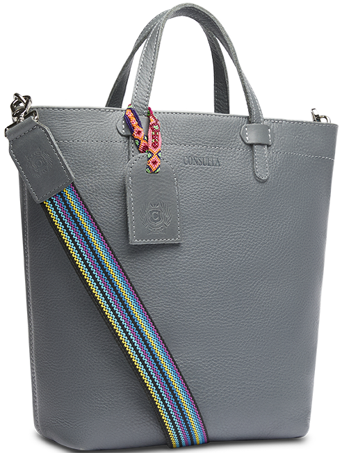 CONSUELA LEATHER CROSSBODY TOTE BAG "KEANU ESSENTIAL TOTE"