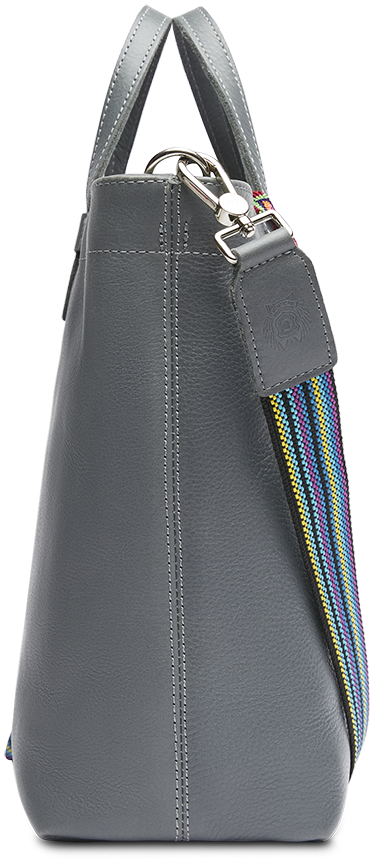 CONSUELA LEATHER CROSSBODY TOTE BAG "KEANU ESSENTIAL TOTE"