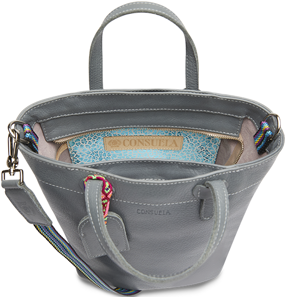 CONSUELA LEATHER CROSSBODY TOTE BAG "KEANU ESSENTIAL TOTE"