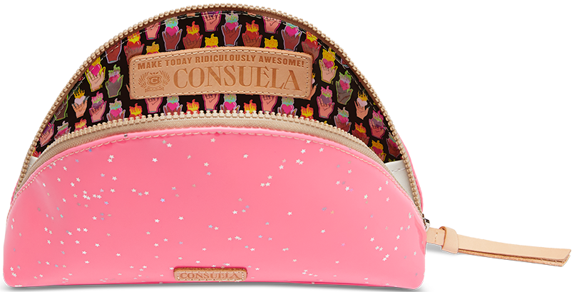 COLORFUL TRAVEL COSMETIC CASE CALLED "SHINE LARGE COSMETIC CASE"