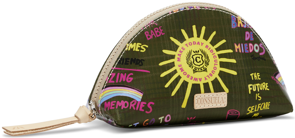 Olive Medium Cosmetic Case