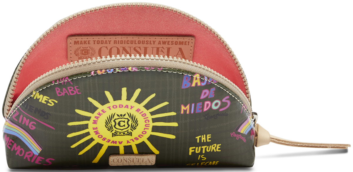 Olive Medium Cosmetic Case