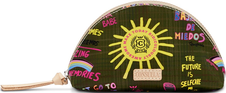 Olive Medium Cosmetic Case