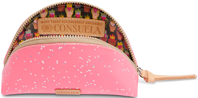 COLORFUL TRAVEL COSMETIC CASE CALLED "SHINE MEDIUM COSMETIC CASE"