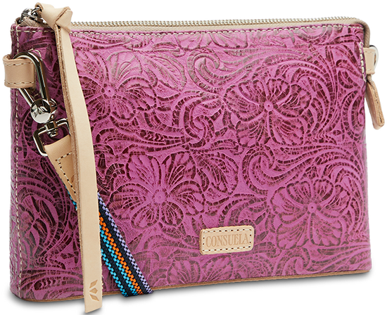 CONSUELA LEATHER CROSSBODY BAG CALLED "MENA MIDTOWN CROSSBODY"
