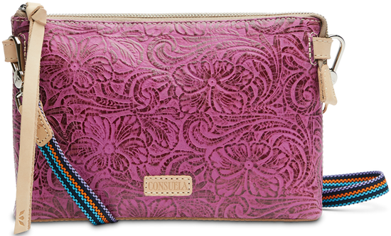 CONSUELA LEATHER CROSSBODY BAG CALLED "MENA MIDTOWN CROSSBODY"