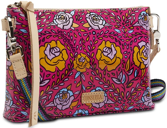 COLORFUL FLORAL CROSSBODY BAG CALLED "MOLLY MIDTOWN CROSSBODY"