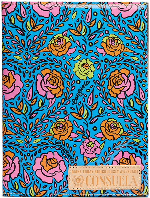 CONSUELA COLORFUL FLORAL PRINT "MANDY NOTEBOOK COVER"