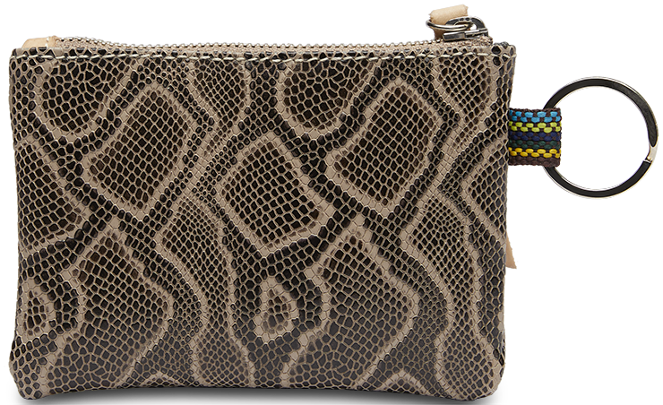 SNAKE SKIN LEATHER WALLET POUCH CALLED "DIZZY"