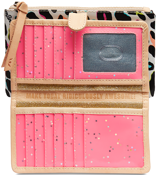 CONSUELA COLORFUL ANIMAL PRINT WALLET "COCO SLIM WALLET"