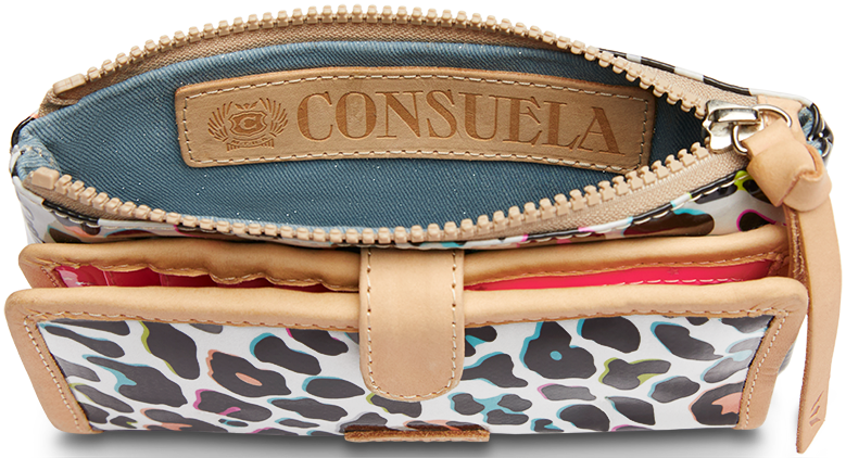 CONSUELA COLORFUL ANIMAL PRINT WALLET "COCO SLIM WALLET"