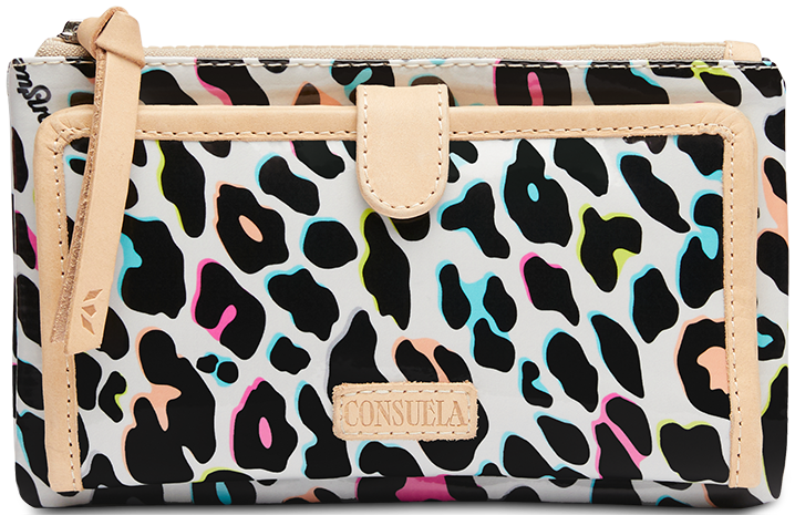CONSUELA COLORFUL ANIMAL PRINT WALLET "COCO SLIM WALLET"
