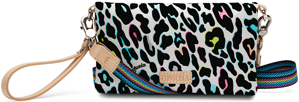 CONSUELA COLORFUL ANIMAL PRINT CROSSBODY BAG "COCO UPTOWN CROSSBODY"