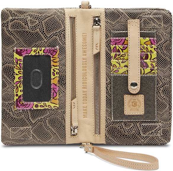 SNAKE SKIN LEATHER CROSSBODY UPTOWN BAG CALLED "DIZZY"