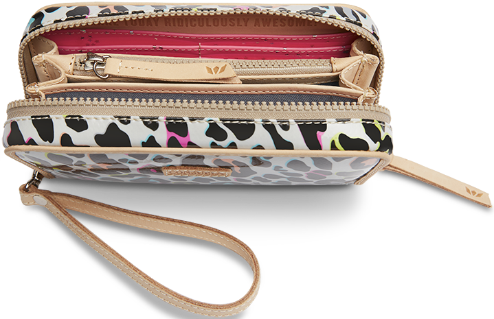 CONSUELA COLORFUL ANIMAL PRINT WALLET "COCO WRISTLET WALLET"