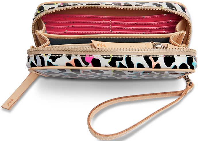 CONSUELA COLORFUL ANIMAL PRINT WALLET "COCO WRISTLET WALLET"