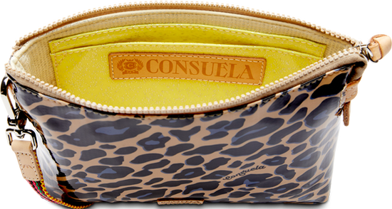 CONSUELA ANIMAL PRINT CROSSBODY BAG CALLED "BLUE JAG MIDTOWN CROSSBODY"