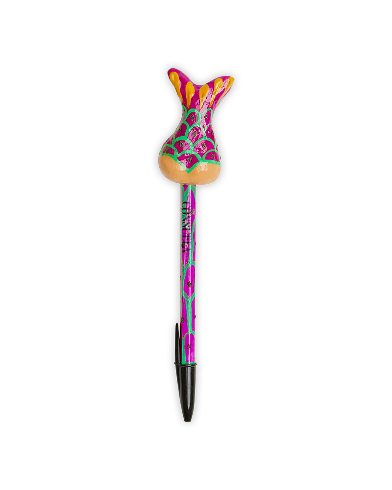 Magenta Mermaid Tail Pen