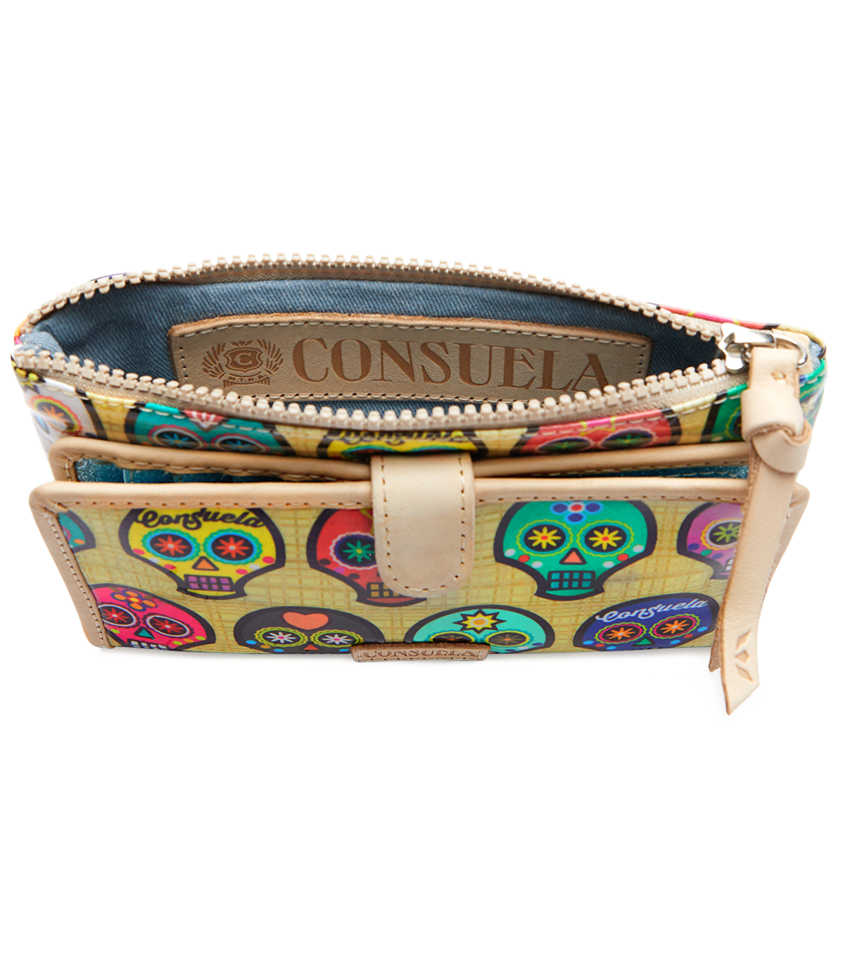 COLORFUL SUGAR SKULLS WALLET CALLED "SUG SLIM WALLET"