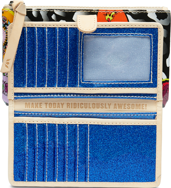 COLORFUL ANIMAL PRINT WALLET CALLED "ZOE SLIM WALLET"