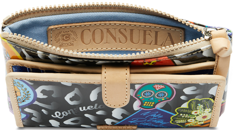 COLORFUL ANIMAL PRINT WALLET CALLED "ZOE SLIM WALLET"