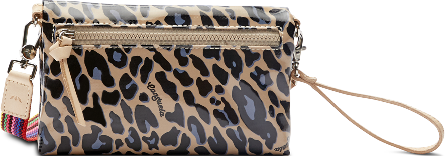 CONSUELA ANIMAL PRINT CROSSBODY BAG CALLED "BLUE JAG UPTOWN CROSSBODY"
