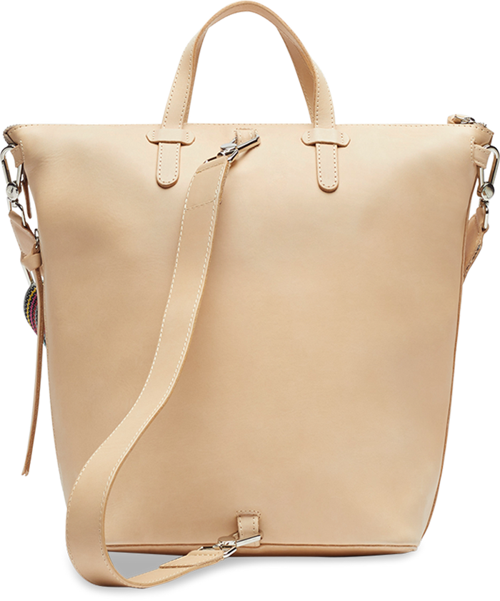 DIEGO Bag Black/Tan Handbag With Crossbody Strap