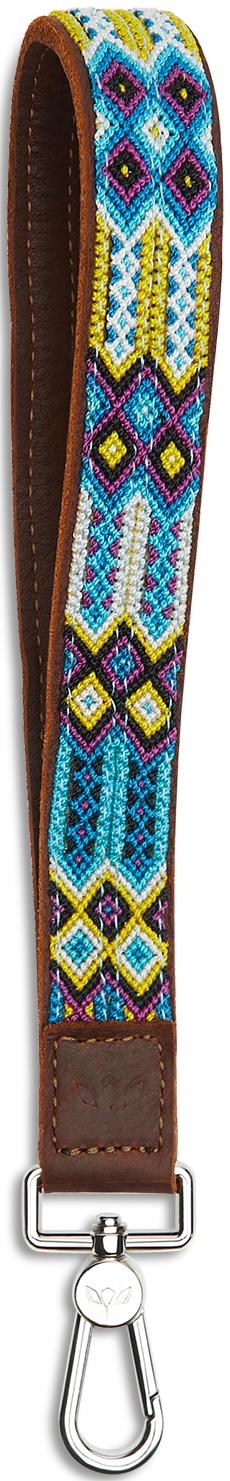 Blueberry Leather Wristlet Strap – Consuela - Main Image