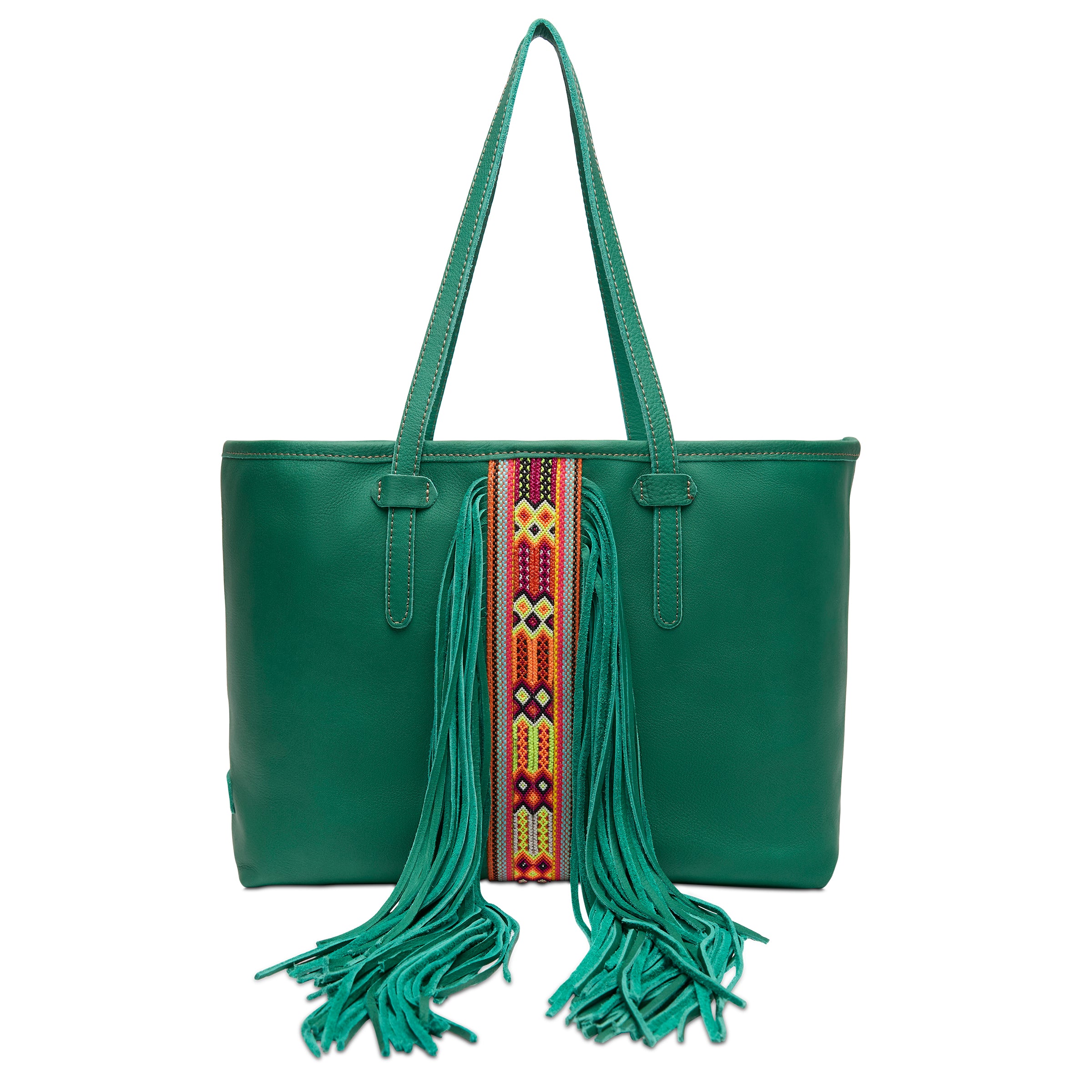 Tote Bag | Teal Breezy Fringe | Consuela