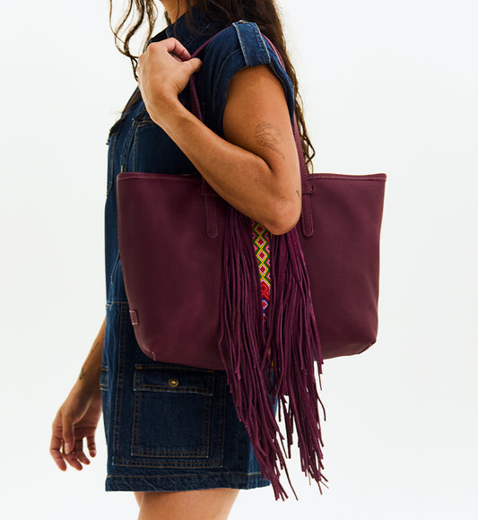 Plum Breezy Fringe