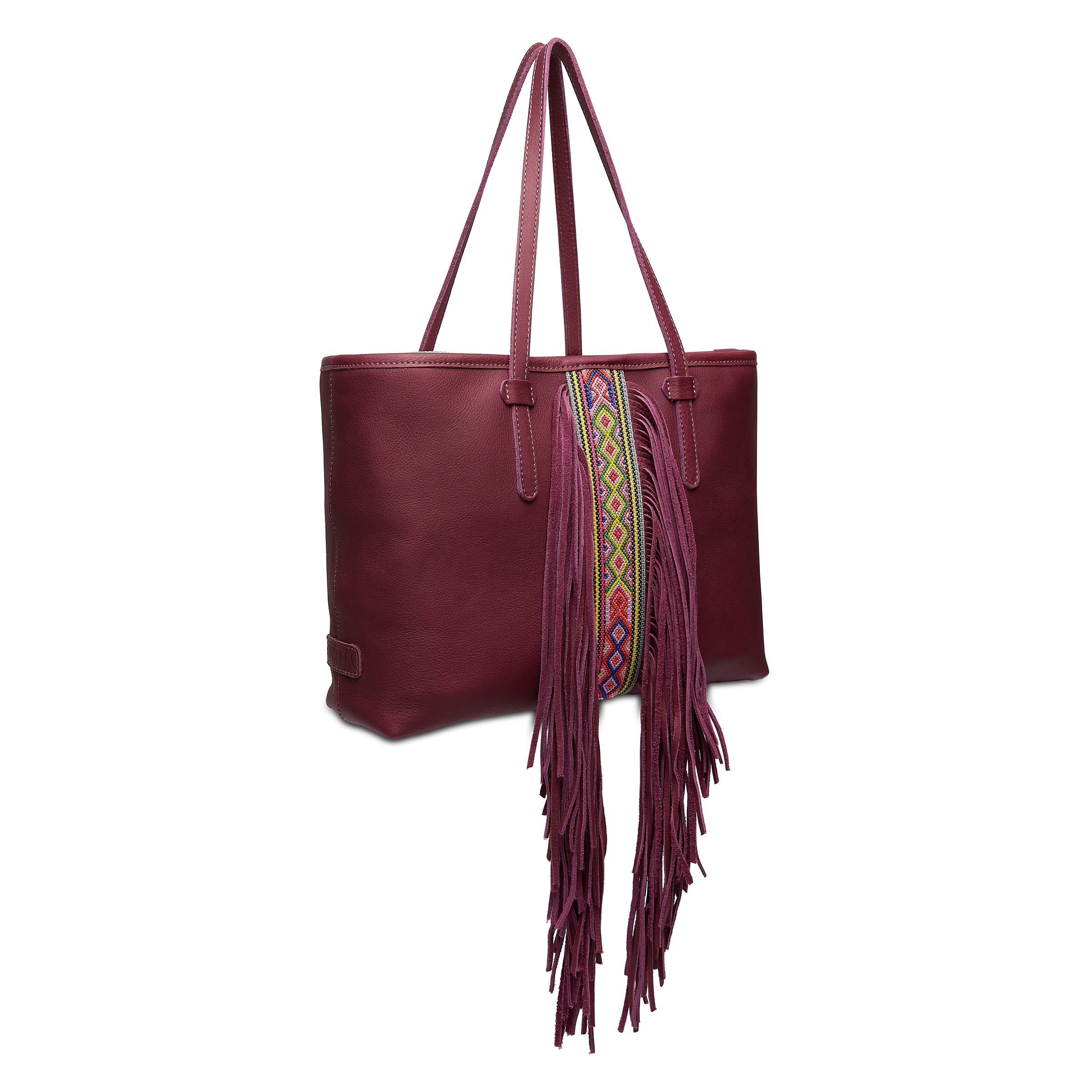 Plum Breezy Fringe