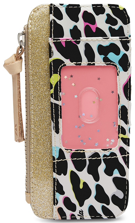 CONSUELA COLORFUL ANIMAL PRINT WALLET "COCO CARD ORGANIZER"