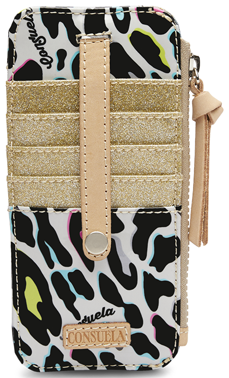 CONSUELA COLORFUL ANIMAL PRINT WALLET "COCO CARD ORGANIZER"