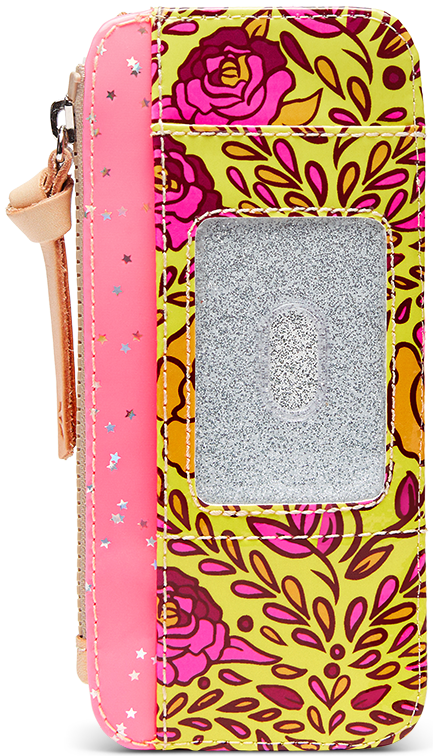 FLORAL AND COLORFUL WALLET CALLED "MILLIE CARD ORGANIZER"